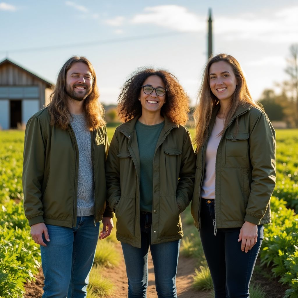 Original founders of Eco Living on their first farm