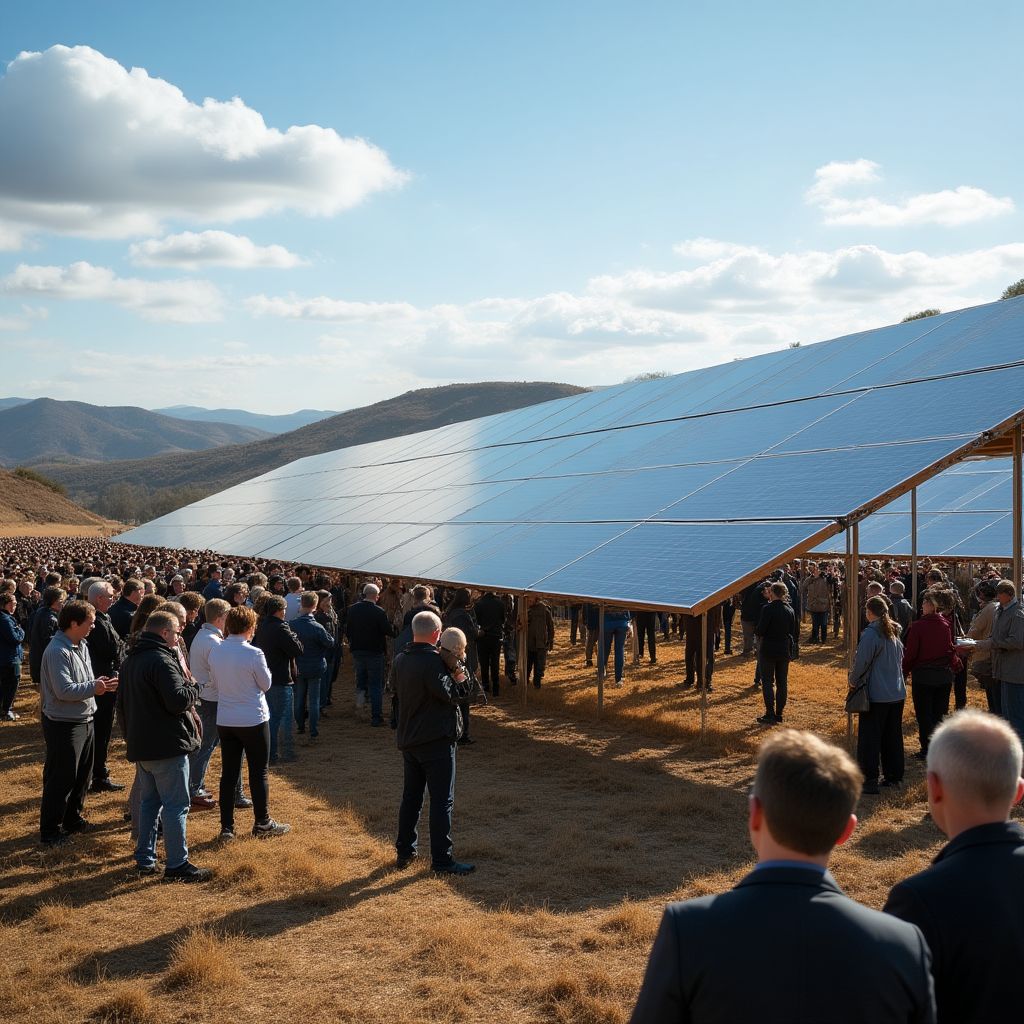 Community solar installation