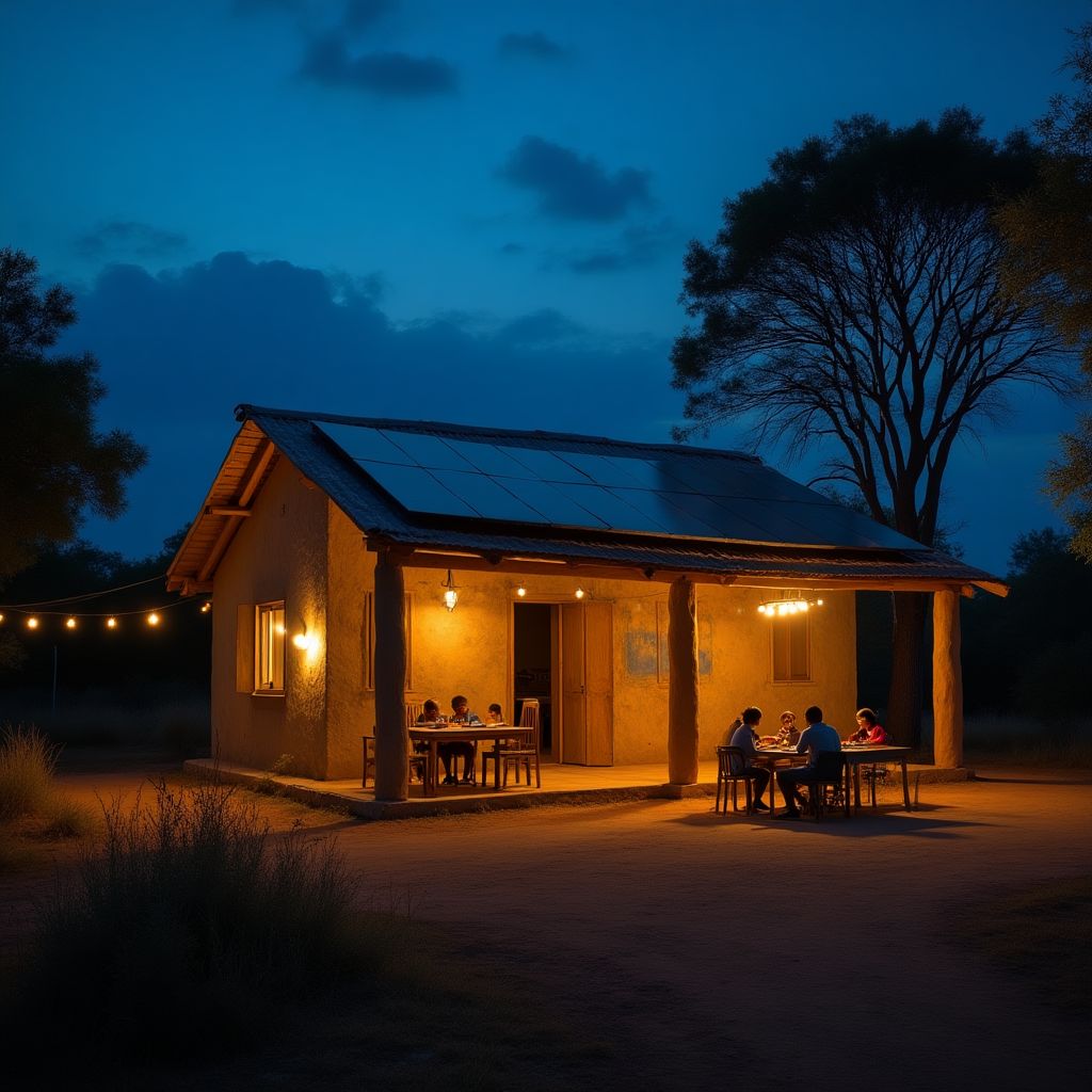 Off-grid solar for remote school